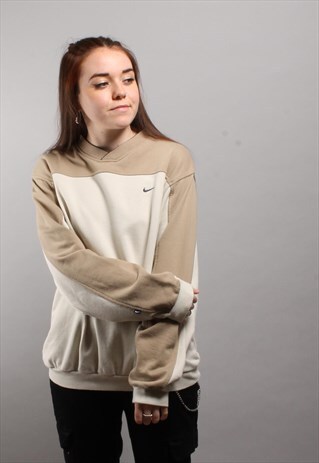 NIKE TWO TONE BEIGE SWEATSHIRT