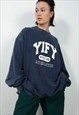 VINTAGE 90S CHAMPION SWEATSHIRT BLUE UNISEX SIZE XL 
