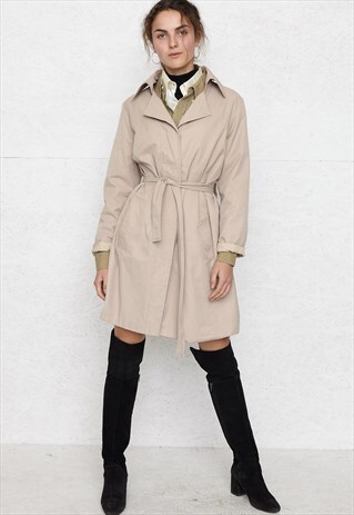VINTAGE BEIGE MOX TRENCH COAT
