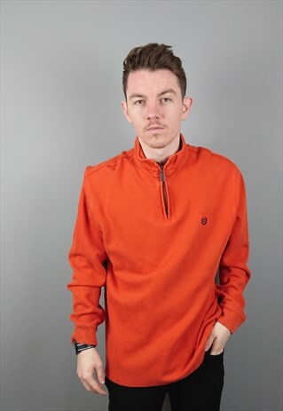 VINTAGE CHAPS RALPH LAUREN QUARTER ZIP SWEATSHIRT SWEATER