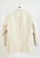 VINTAGE 00S BLAZER JACKET IN BEIGE