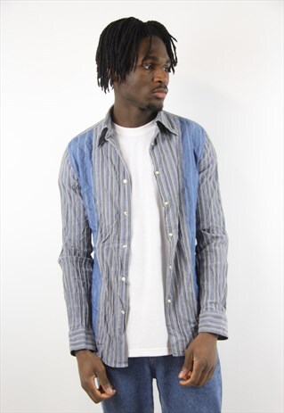VINTAGE ICEBERG BLUE STRIPED SHIRT