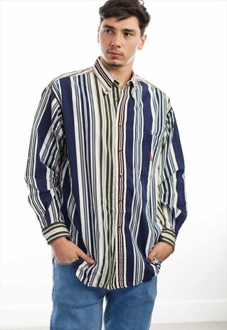 VINTAGE NAUTICA LOGO SHIRT 90S L 12