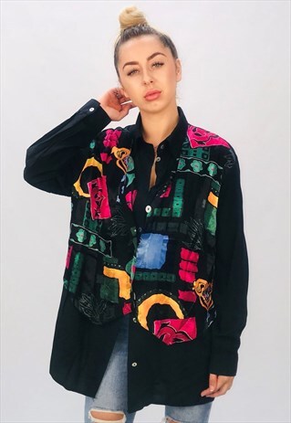 VINTAGE OVERSIZED PATTERN SHIRT