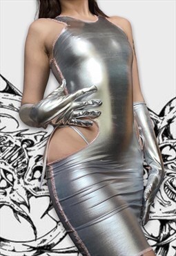 Cyber cut out dress