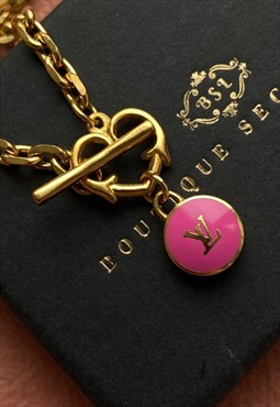 Authentic Louis Vuitton Pastilles Pendant- Reworked Necklac