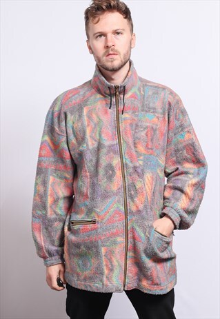 VINTAGE HALF ZIP FLEECE TOP