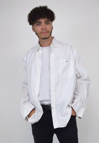 VINTAGE 90'S LACOSTE WHITE SHIRT