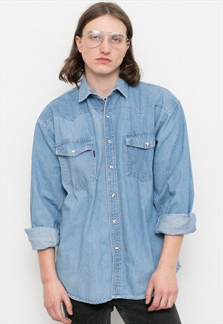 BLUE DENIM SHIRT