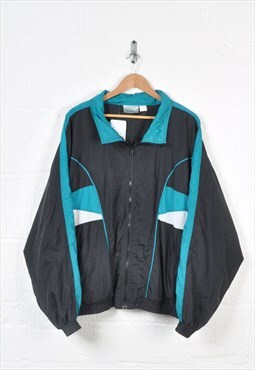 Vintage Shell Suit Windbreaker Jacket 80s Block Colour XXL