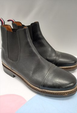 00's Chelsea Boots Black Leather Chunky