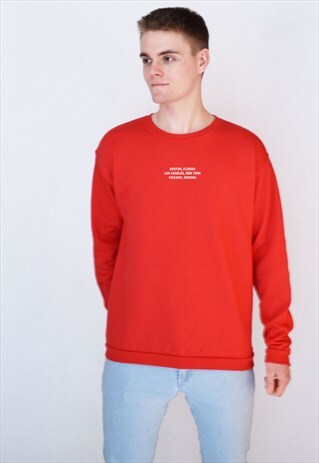 RED LOCATION (WHITE) SWEATSHIRT