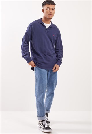 VINTAGE RALPH LAUREN LONG SLEEVED POLO TOP