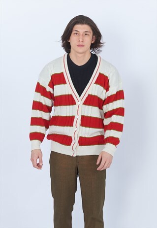 VINTAGE DHAGA KNITTED CARDIGAN