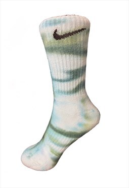 Hand Dyed Nike Sock - Dark Green 1 pair 