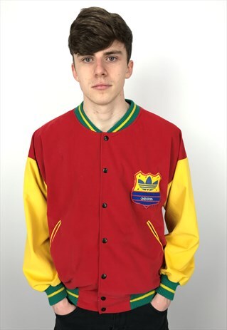 80S VINTAGE ADIDAS VARSITY JACKET