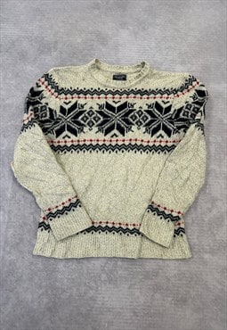 Abercrombie & Fitch Knitted Jumper Abstract Patterned Knit
