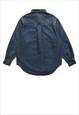 GORPCORE DENIM JACKET GRUNGE UTILITY JEAN BOMBER IN BLUE