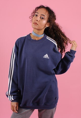 NAVY ADIDAS SWEATSHIRT