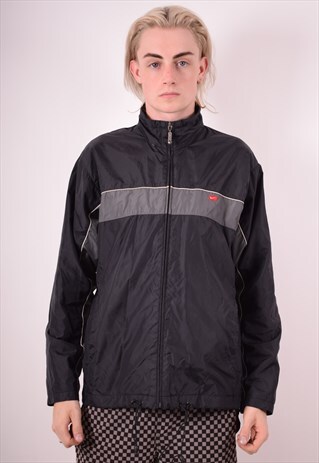 NIKE MENS VINTAGE JACKET MEDIUM BLACK 90S