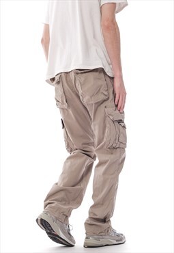 Vintage DOLCE GABBANA Cargo Pants Military Trousers Beige