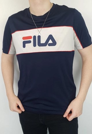 fila blue t shirt