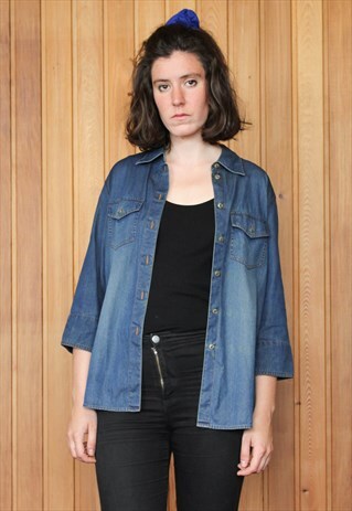 VINTAGE 1990S DENIM SHIRT