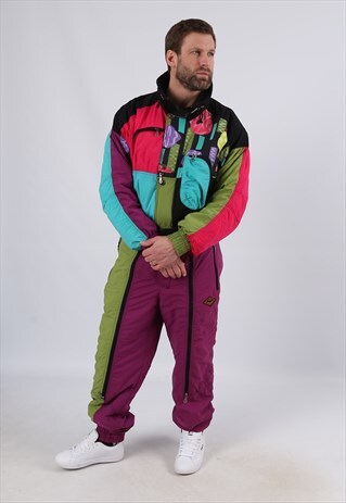 VINTAGE SKI COMPANY FULL SKI SUIT SNOW SPORTS UK M 40" (EDJ)