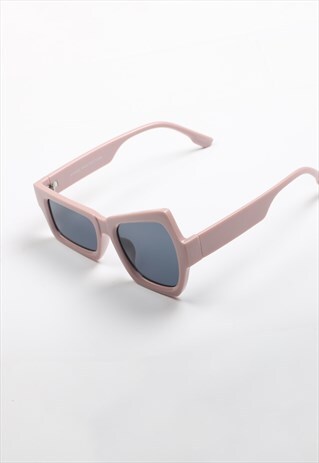 ABSTRACT SUNGLASSES - PINK