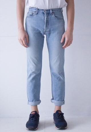 VINTAGE RETRO BLUE 501 FIT LEVI'S JEANS DENIM