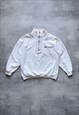 VINTAGE Y2K 00S QUARTER ZIP CREAM SWEATSHIRT