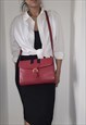 Gucci Ophidia Vintage Red Leather Shoulder , Crossbody Bag, 