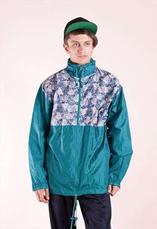OLD SCHOOL NYLON WINDBREAKER, RAIN JACKET