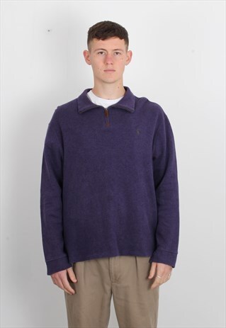 purple polo sweatshirt