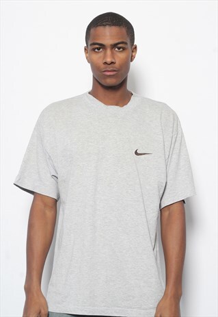 VINTAGE NIKE LOGO T-SHIRT GREY