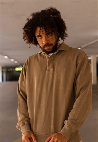 VINTAGE 90'S GANT RUBY SWEATSHIRT IN A BROWN COLOUR