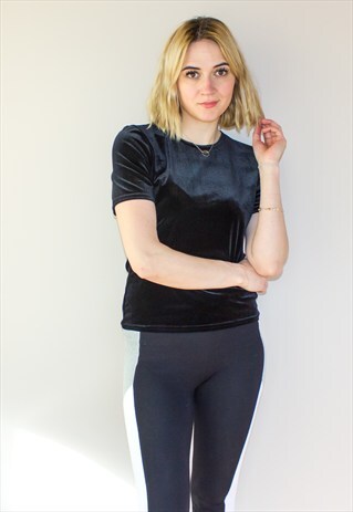 VINTAGE VELVET STRETCHY TOP / T-SHIRT