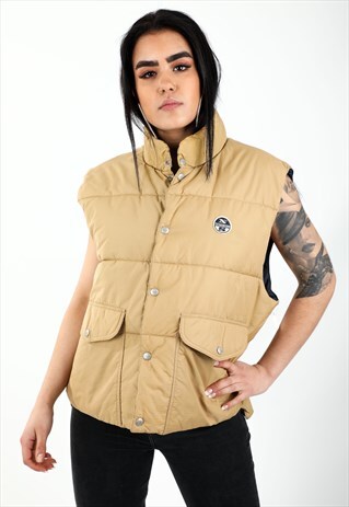VINTAGE NORTH SAILS PUFFER GILET JACKET NJ111