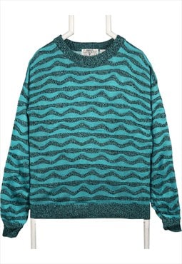 Vintage 90's Saturdays Jumper / Sweater Knitted Crewneck