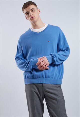 VINTAGE TOMMY HILFIGER V-NECK JUMPER