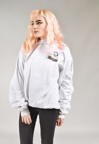 VINTAGE GREY CALIFORNIA WATERFOUL SWEATER