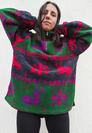 VINTAGE FLEECE OVERSIZED 1/4 ZIP SWEAT