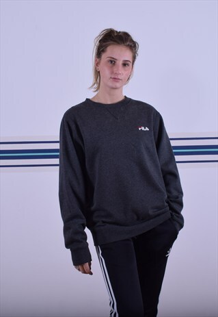 ASPHALT GREY FILA SWEATSHIRT