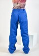 VINTAGE 90S WORKERS TROUSERS IN BLUE