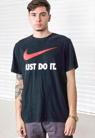 VINTAGE NIKE JUST DO IT T-SHIRT LOGO 90S L 7.2