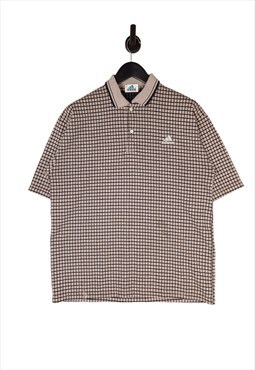 90's Adidas Equipment Checked  Polo Shirt Size XL