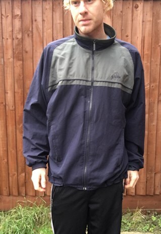 VINTAGE OVERSIZED ADIDAS SPORT JACKET TRACK TOP XL