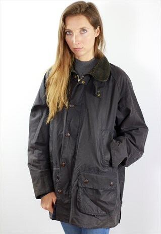 BARBOUR COAT BARBOUR BEDALE COAT BLUE WAX COAT