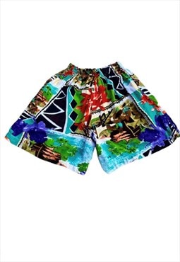 Vintage 80s 90s baggy picture shorts