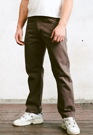 VINTAGE 90S BROWN WRANGLER JEANS